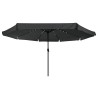 Parasol de jardin Anthracite 395 x 395 x 245 cm Polyester 523254523254
