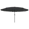 Parasol de jardin Anthracite 395 x 395 x 245 cm Polyester 523254523254
