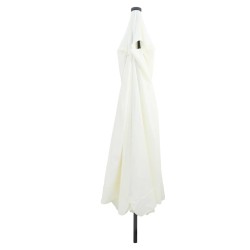 Parasol de jardin Sable et anthracite 395 x 395 x 245 cm 523256523256