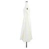 Parasol de jardin Sable et anthracite 395 x 395 x 245 cm 523256523256