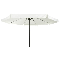 Parasol de jardin Sable et anthracite 395 x 395 x 245 cm 523256523256