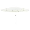 Parasol de jardin Sable et anthracite 395 x 395 x 245 cm 523256523256