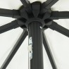 Parasol de jardin Sable et anthracite 395 x 395 x 245 cm 523256523256