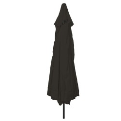 Parasol de jardin Noir 394 x 394 x 248 cm Polyester et Acier 523258523258