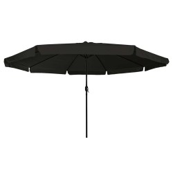 Parasol de jardin Noir 394 x 394 x 248 cm Polyester et Acier 523258523258