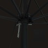 Parasol de jardin Noir 394 x 394 x 248 cm Polyester et Acier 523258523258