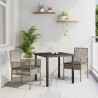 Chaise de jardin 2 pcs Gris 55 x 53 x 85 cm polyrotin 523261523261
