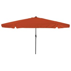 Parasol de jardin Terre cuite 395 x 395 x 245 cm Polyester 523262523262