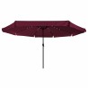 Parasol de jardin Bordeaux 395 x 395 x 245 cm Polyester 523263523263