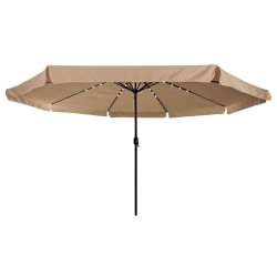 Parasol de jardin Taupe 395 x 395 x 245 cm Polyester 523269523269