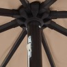 Parasol de jardin Taupe 395 x 395 x 245 cm Polyester 523269523269
