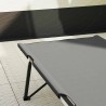Lit de camping pliant 2 pcs Gris 206 x 76 x 74 cm 523275523275