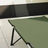 Lit de camping pliant Vert 206 x 76 x 74 cm Oxford et acier 523276523276