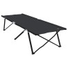 Lit de camping pliant 2 pcs Noir 206 x 76 x 74 cm 523278523278