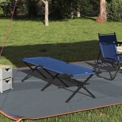 Lit de camping pliant Bleu 193 x 69 x 45 cm Tissu Oxford 523282523282