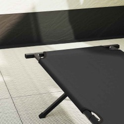 Lit de camping pliant Noir 193 x 69 x 45 cm Tissu Oxford 523283523283