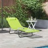 Chaise longue pliante Vert 182 x 55 x 85,5 cm Textilène 523288523288