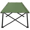 Lit de camping pliant 2 pcs Vert 206 x 76 x 74 cm 523289523289