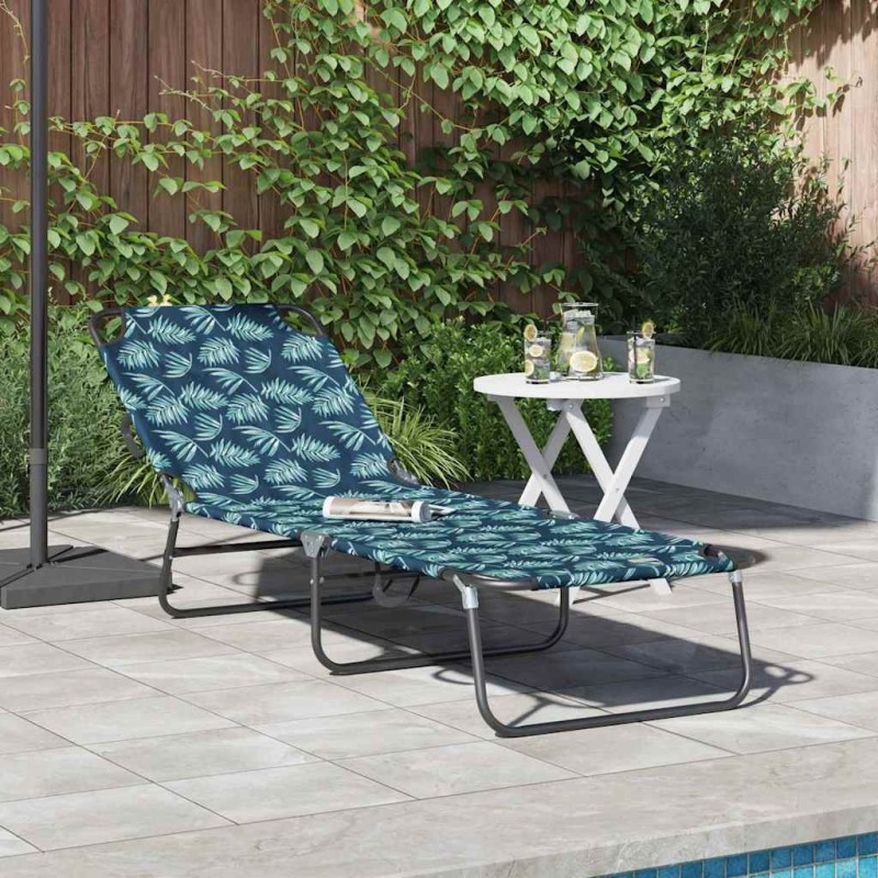 Chaise longue pliante Multicolore 188 x 57 x 86,5 cm Polyester 523298523298