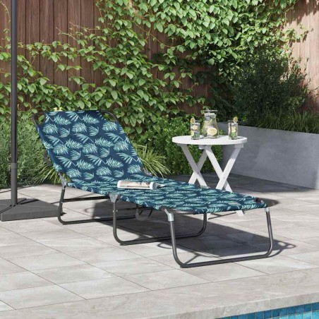 Chaise longue pliante Multicolore 188 x 57 x 86,5 cm Polyester 523298523298