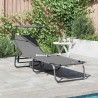 Chaise longue pliante Gris 190 x 57 x 81 cm oxford 523311523311