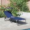 Chaise longue pliante Bleu 190 x 57 x 81 cm oxford 523314523314