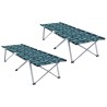 Lit de camping pliant 2 pcs Foret 194 x 62,5 x 42,5 cm 523315523315