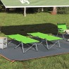 Lit de camping pliant 2 pcs Vert 194 x 62,5 x 42,5 cm 523316523316