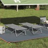 Lit de camping pliant 2 pcs Gris 194 x 62,5 x 42,5 cm 523317523317
