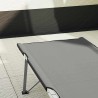 Lit de camping pliant 2 pcs Gris 194 x 62,5 x 42,5 cm 523317523317