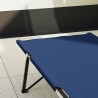 Lit de camping pliant Bleu 206 x 76 x 74 cm Oxford et acier 523320523320