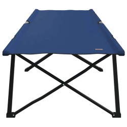 Lit de camping pliant Bleu 206 x 76 x 74 cm Oxford et acier 523320523320