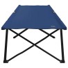 Lit de camping pliant Bleu 206 x 76 x 74 cm Oxford et acier 523320523320