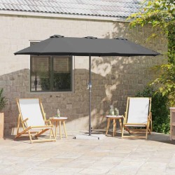 Parasol de jardin Anthracite 370 x 197 x 239 cm 523321523321