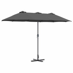 Parasol de jardin Anthracite 370 x 197 x 239 cm 523321523321