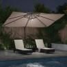 Parasol Taupe 351 x 250 x 253 cm Polyester et Aluminium 523322523322