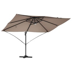 Parasol Taupe 351 x 250 x 253 cm Polyester et Aluminium 523322523322