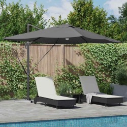 Parasol Anthracite 351 x 250 x 253 cm Polyester et Aluminium 523323523323