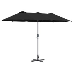 Parasol de jardin Noir 370 x 197 x 239 cm 523324523324