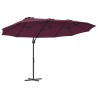 Parasol Bordeaux 372 x 198 x 243 cm Polyester et Aluminium 523328523328