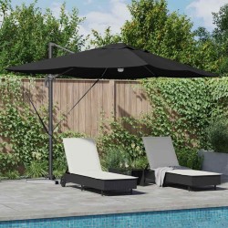Parasol Noir 351 x 250 x 253 cm Polyester et Aluminium 523329523329