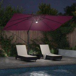 Parasol Bordeaux 351 x 250 x 253 cm Polyester et Aluminium 523330523330