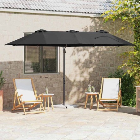 Parasol Noir 372 x 198 x 243 cm Polyester et Aluminium 523331523331