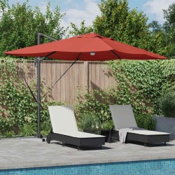 Parasol Terre cuite 351 x 250 x 253 cm Polyester et Aluminium 523332523332