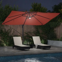 Parasol Terre cuite 351 x 250 x 253 cm Polyester et Aluminium 523332523332
