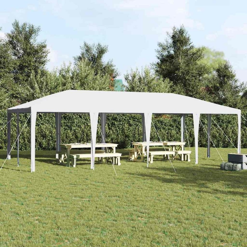 Tente de fête Blanc 800 x 400 x 266 cm Polyéthylène et acier 523337523337