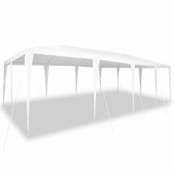 Tente de fête Blanc 800 x 400 x 266 cm Polyéthylène et acier 523337523337