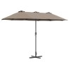 Parasol de jardin Taupe 370 x 197 x 239 cm 523338523338