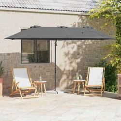 Parasol Anthracite 372 x 198 x 243 cm Polyester et Aluminium 523342523342
