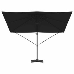Parasol Roma Noir 286 x 284 x 265 cm Aluminium et polyester 523345523345
